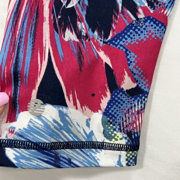 Z By Zella Floral Ankle Cropped‎ Multicolored Leggings Size M - Picture 6 of 10